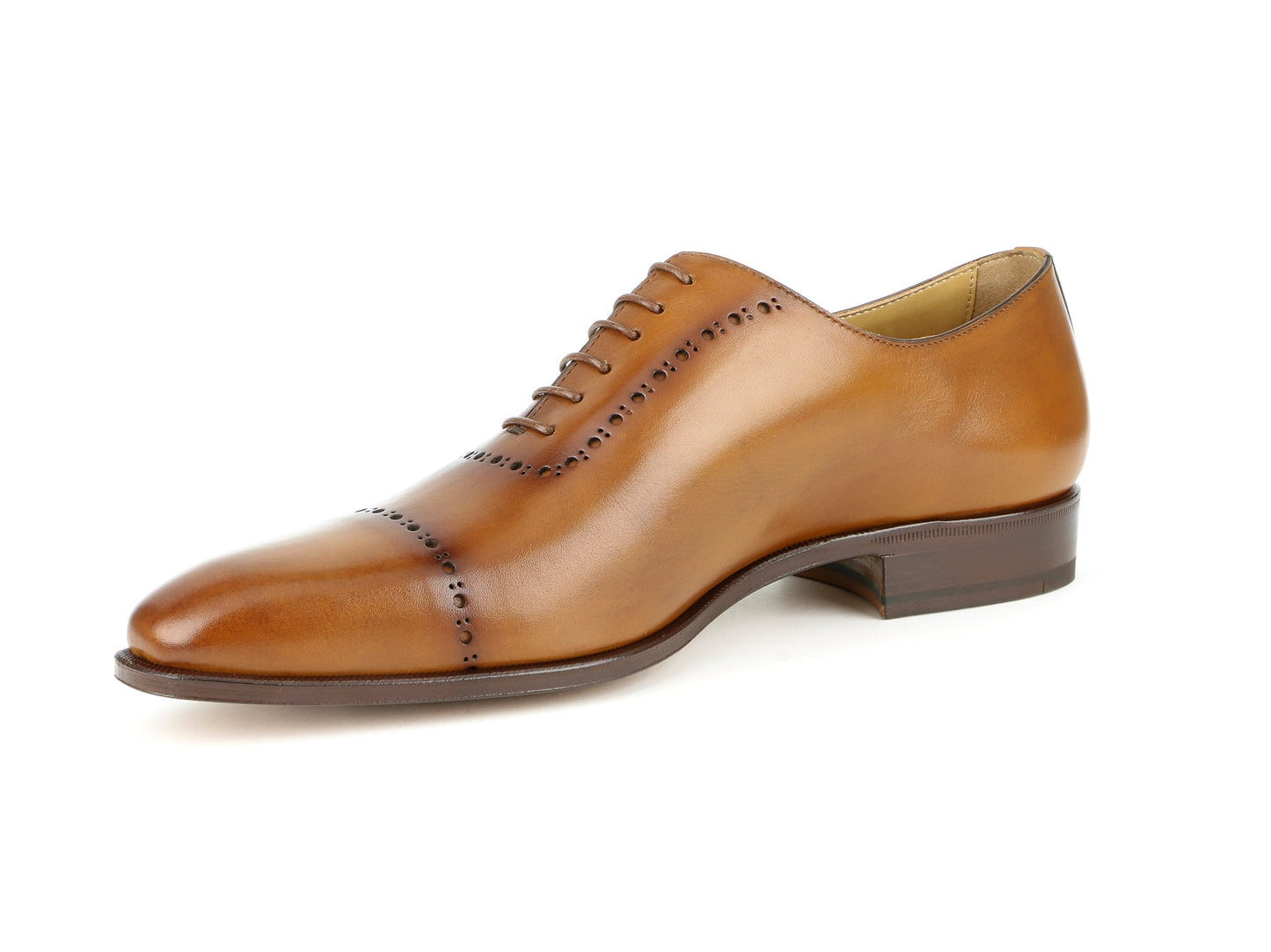 GIORGIO - Rustic Bombay Leather Oxford punch holed