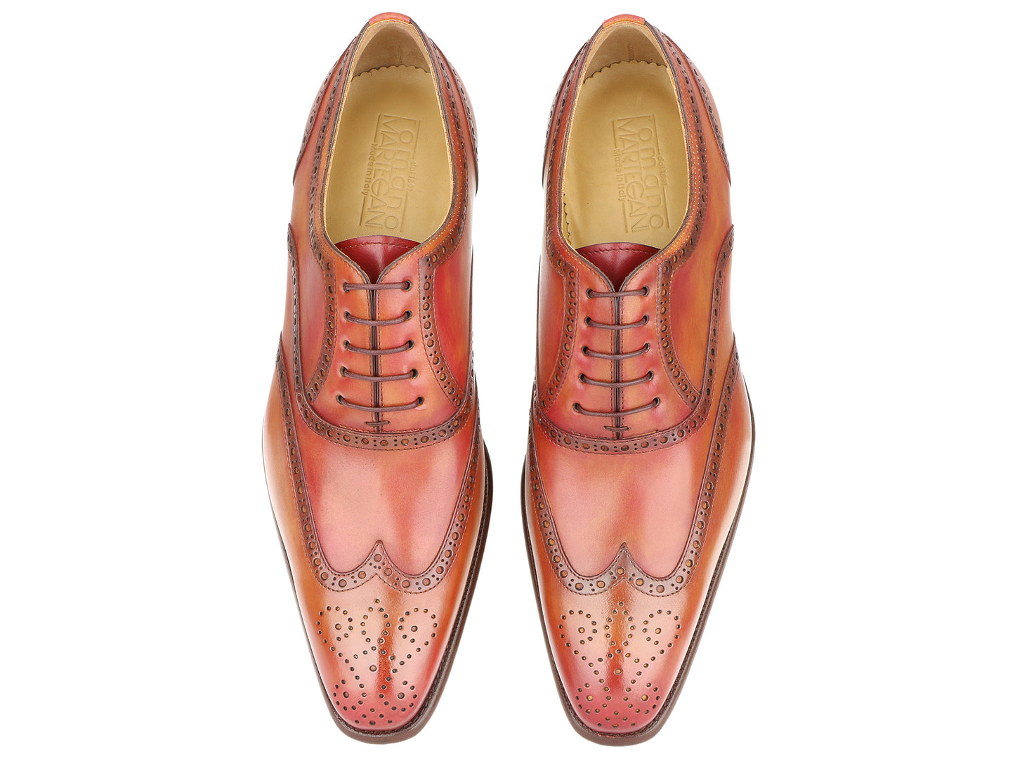FEDERICO - Iron red Leather Oxford