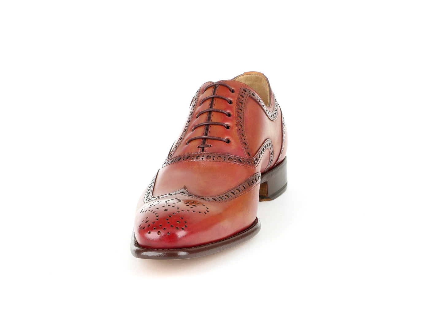 FEDERICO - Iron red Leather Oxford