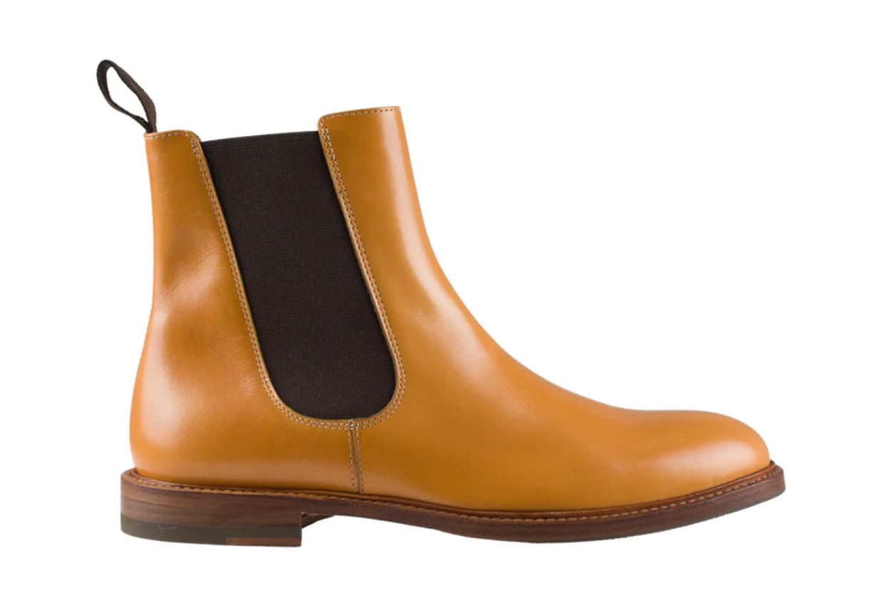 ANDREA - Black leather Chelsea boot