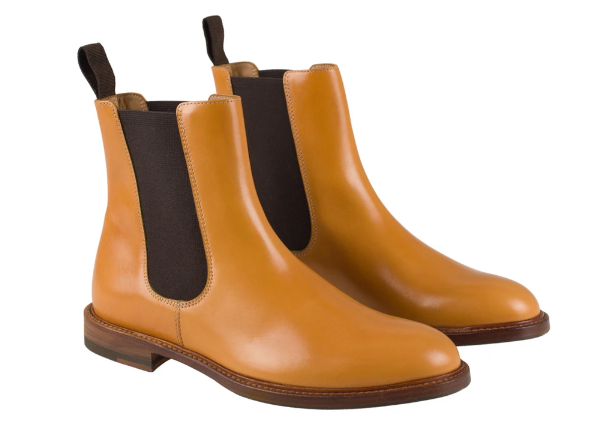 ANDREA - Black leather Chelsea boot