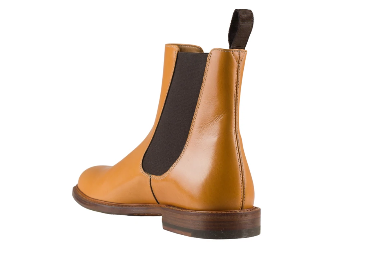 ANDREA - Tan leather Chelsea boot